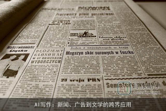 AI写作:新闻、广告到文学的跨界应用 AI写作:新闻、广告到文学的跨界应用