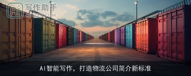 AI智能写作,打造物流公司简介新标准 AI智能写作,打造物流公司简介新标准