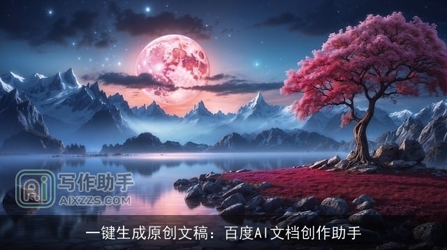 一键生成原创文稿:百度AI文档创作助手 一键生成原创文稿:百度AI文档创作助手