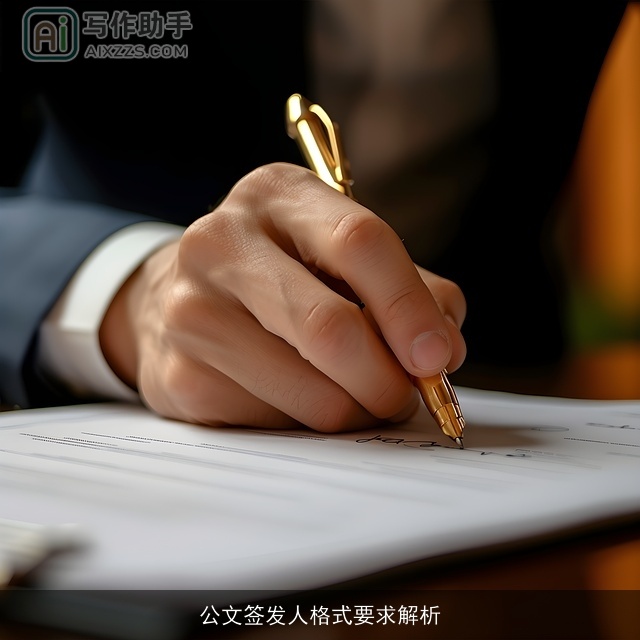 公文签发人格式要求解析 公文签发人格式要求解析