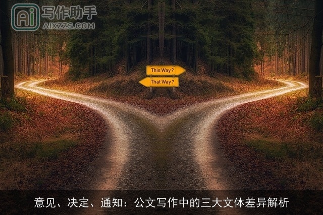 意见、决定、通知:公文写作中的三大文体差异解析 意见、决定、通知:公文写作中的三大文体差异解析