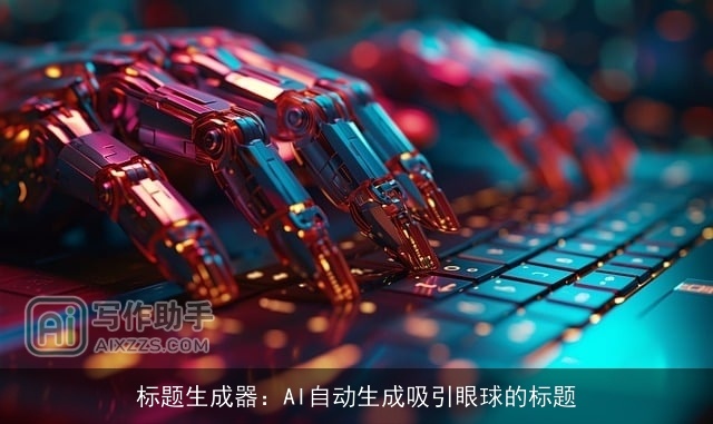 标题生成器:AI自动生成吸引眼球的标题 标题生成器:AI自动生成吸引眼球的标题