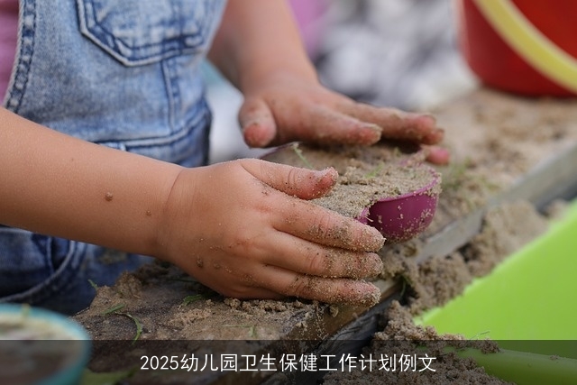 2025幼儿园卫生保健工作计划例文 2025幼儿园卫生保健工作计划例文