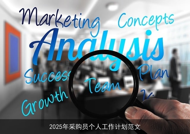 2025年采购员个人工作计划范文 2025年采购员个人工作计划范文