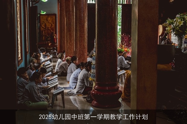 2025幼儿园中班第一学期教学工作计划 2025幼儿园中班第一学期教学工作计划