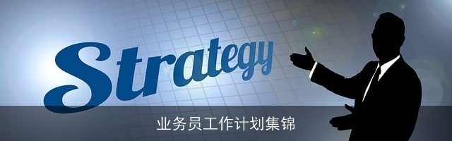 业务员工作计划集锦 业务员工作计划集锦