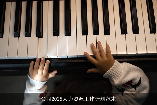 公司2025人力资源工作计划范本 公司2025人力资源工作计划范本