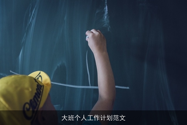 大班个人工作计划范文 大班个人工作计划范文