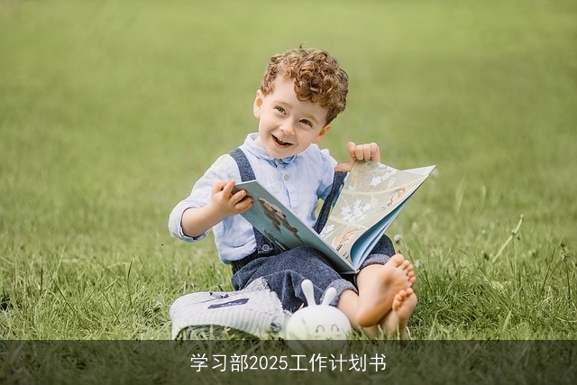 学习部2025工作计划书 学习部2025工作计划书