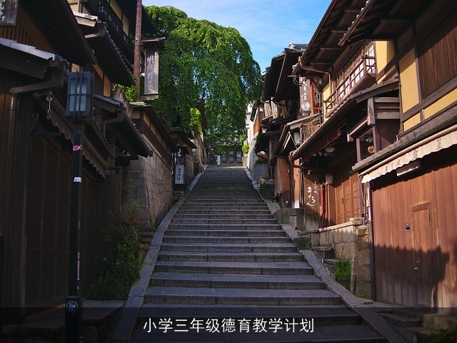 小学三年级德育教学计划 小学三年级德育教学计划