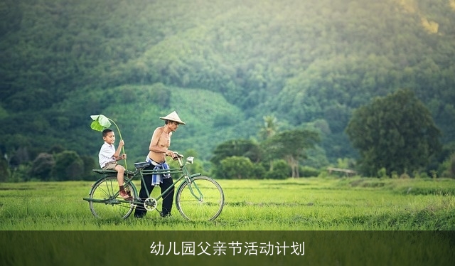 幼儿园父亲节活动计划 幼儿园父亲节活动计划