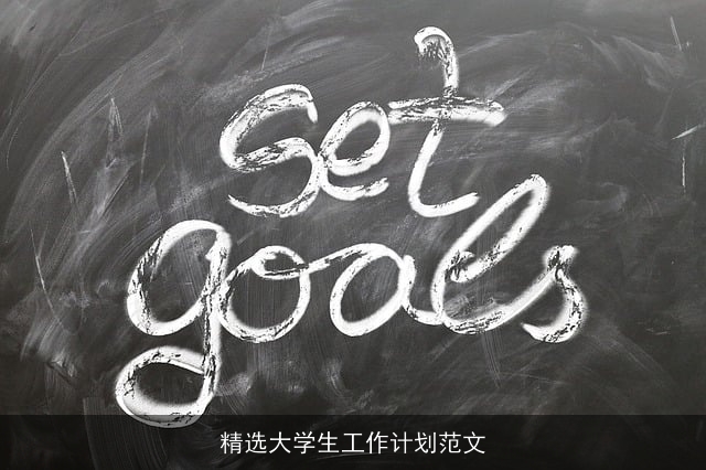 精选大学生工作计划范文 精选大学生工作计划范文