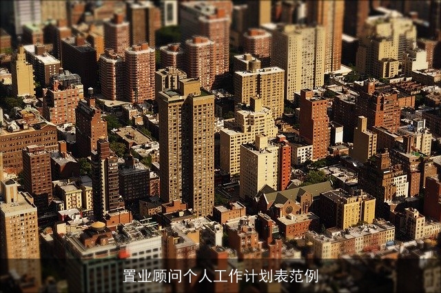 置业顾问个人工作计划表范例 置业顾问个人工作计划表范例