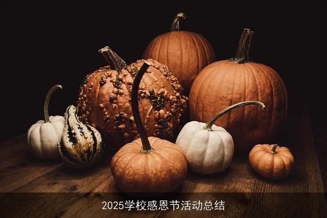 2025学校感恩节活动总结 2025学校感恩节活动总结