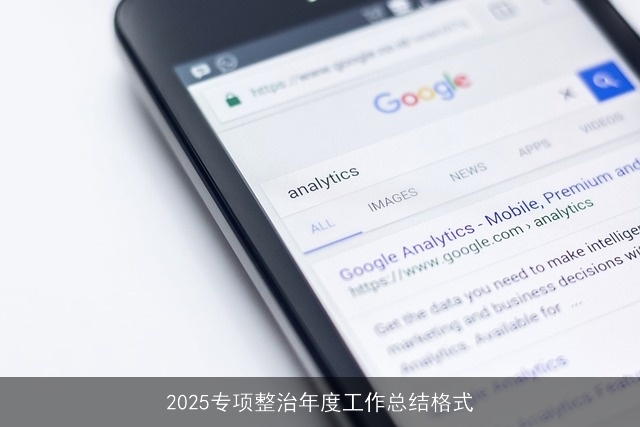 2025专项整治年度工作总结格式 2025专项整治年度工作总结格式
