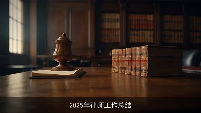 2025年律师工作总结 2025年律师工作总结