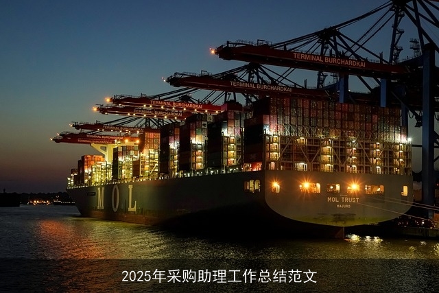 2025年采购助理工作总结范文 2025年采购助理工作总结范文
