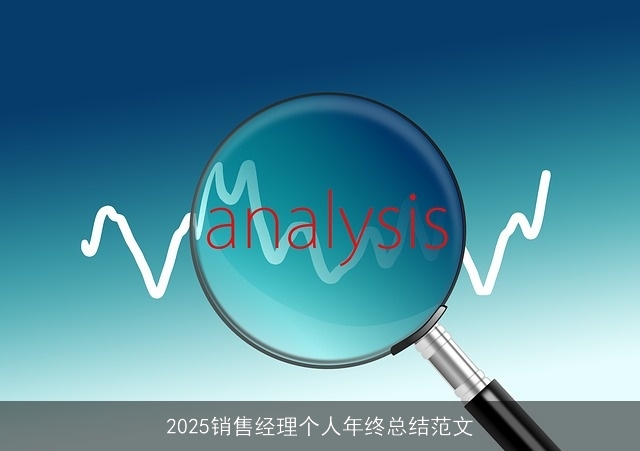 2025销售经理个人年终总结范文 2025销售经理个人年终总结范文