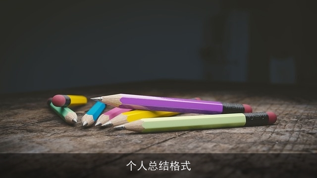 个人总结格式 个人总结格式