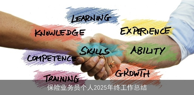 保险业务员个人2025年终工作总结 保险业务员个人2025年终工作总结