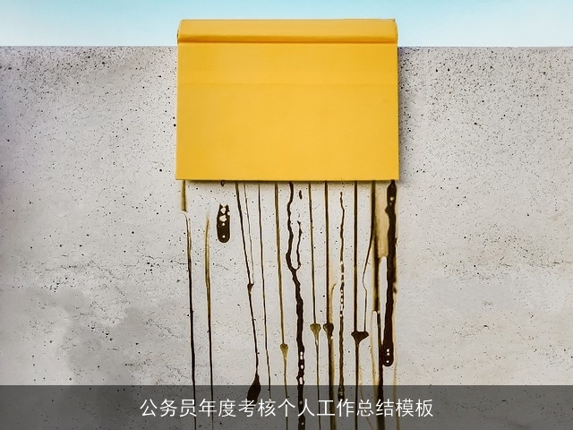公务员年度考核个人工作总结模板 公务员年度考核个人工作总结模板