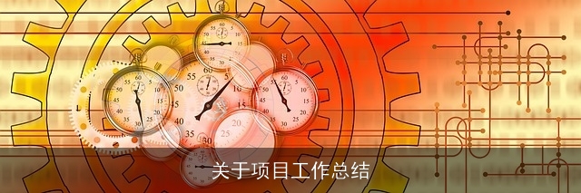 关于项目工作总结 关于项目工作总结