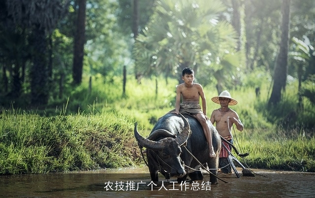 农技推广个人工作总结 农技推广个人工作总结