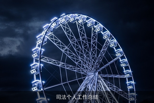 司法个人工作总结 司法个人工作总结