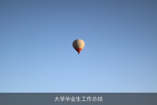 大学毕业生工作总结 大学毕业生工作总结