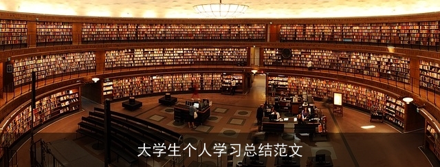 大学生个人学习总结范文 大学生个人学习总结范文