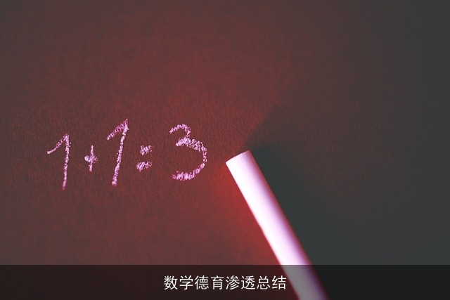 数学德育渗透总结 数学德育渗透总结