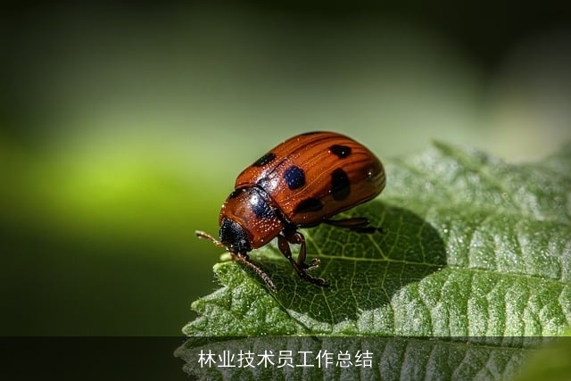 林业技术员工作总结 林业技术员工作总结