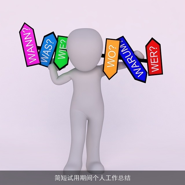 简短试用期间个人工作总结 简短试用期间个人工作总结