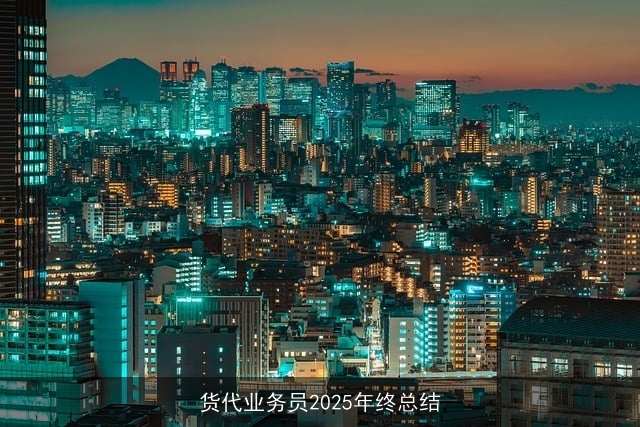 货代业务员2025年终总结 货代业务员2025年终总结