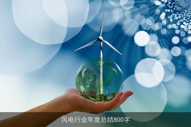 风电行业年度总结800字 风电行业年度总结800字
