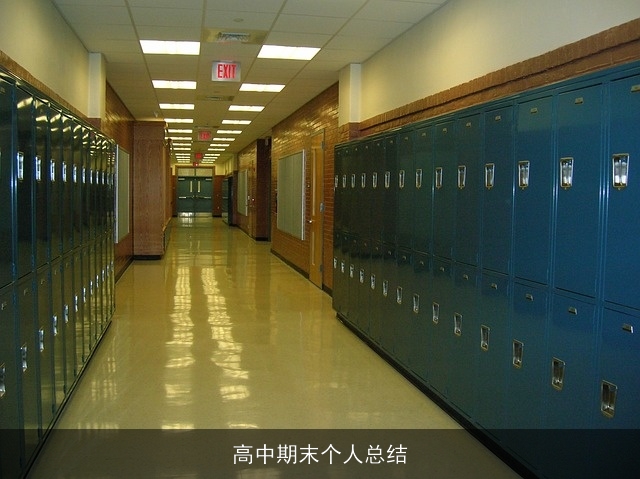 高中期末个人总结 高中期末个人总结