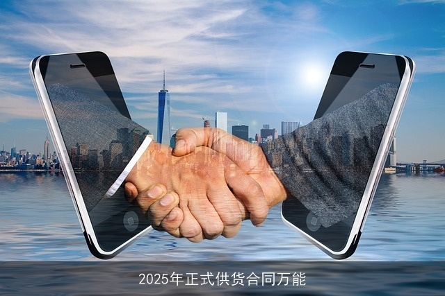 2025年正式供货合同万能 2025年正式供货合同万能