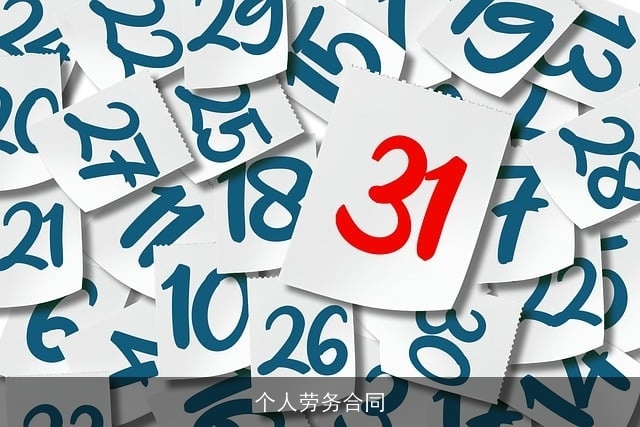 个人劳务合同 个人劳务合同