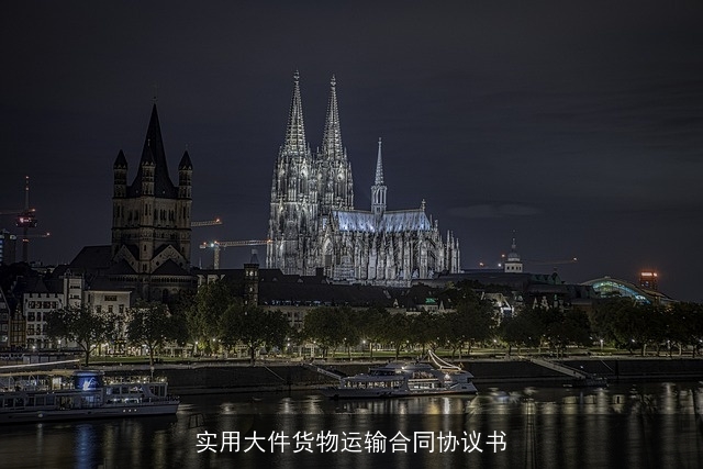 实用大件货物运输合同协议书 实用大件货物运输合同协议书