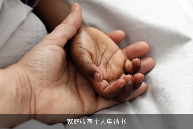家庭收养个人申请书 家庭收养个人申请书