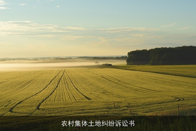 农村集体土地纠纷诉讼书 农村集体土地纠纷诉讼书