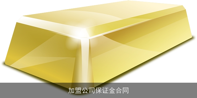 加盟公司保证金合同 加盟公司保证金合同