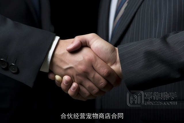 合伙经营宠物商店合同 合伙经营宠物商店合同