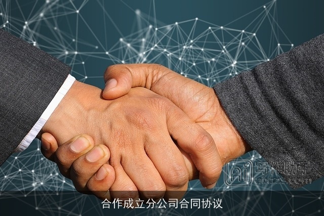 合作成立分公司合同协议 合作成立分公司合同协议