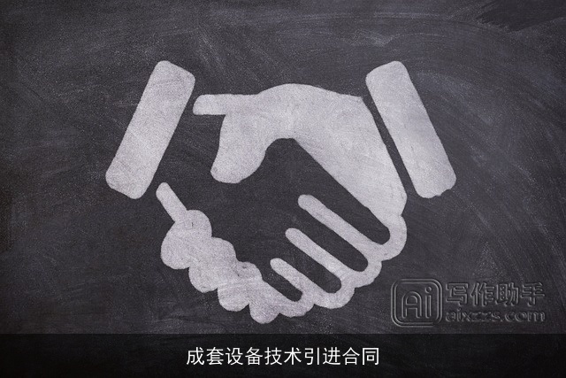 成套设备技术引进合同 成套设备技术引进合同