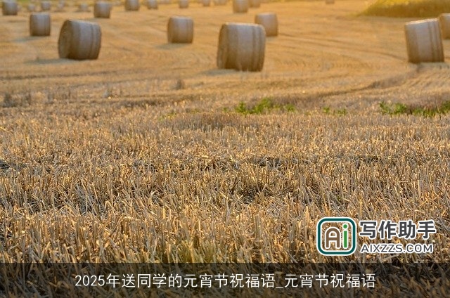 2025年送同学的元宵节祝福语_元宵节祝福语 2025年送同学的元宵节祝福语_元宵节祝福语