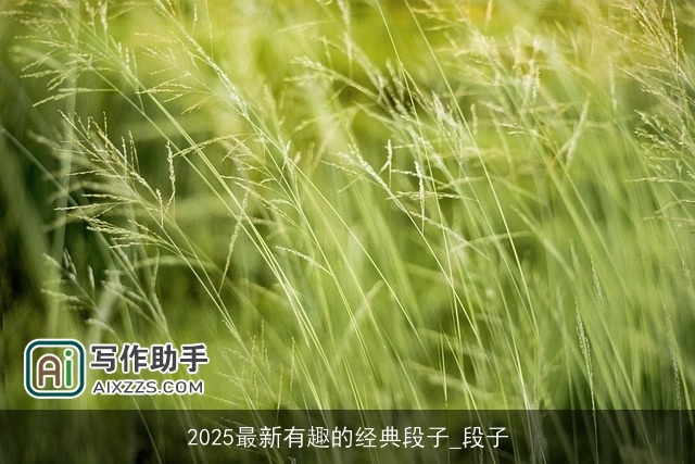 2025最新有趣的经典段子_段子 2025最新有趣的经典段子_段子