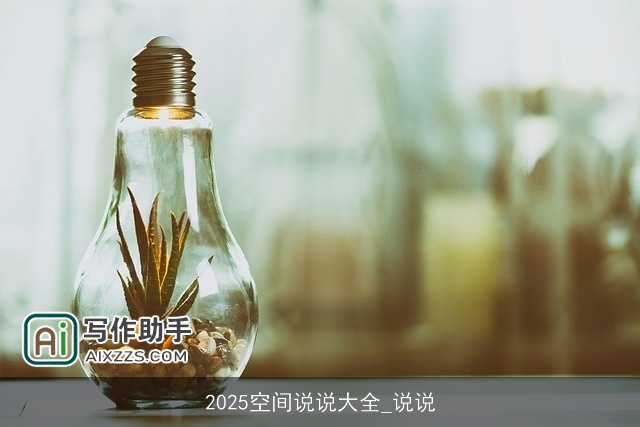 2025空间说说大全_说说 2025空间说说大全_说说