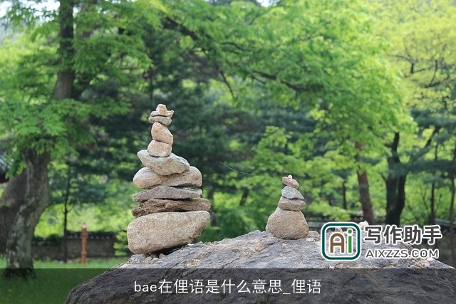 bae在俚语是什么意思_俚语 bae在俚语是什么意思_俚语