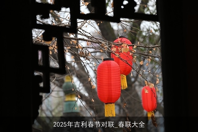2025年吉利春节对联_春联大全 2025年吉利春节对联_春联大全